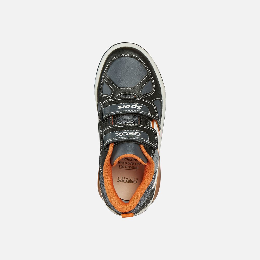 Geox Sneakers Black/Orange Inek - Geox Boys Shoes - ALMDRC976